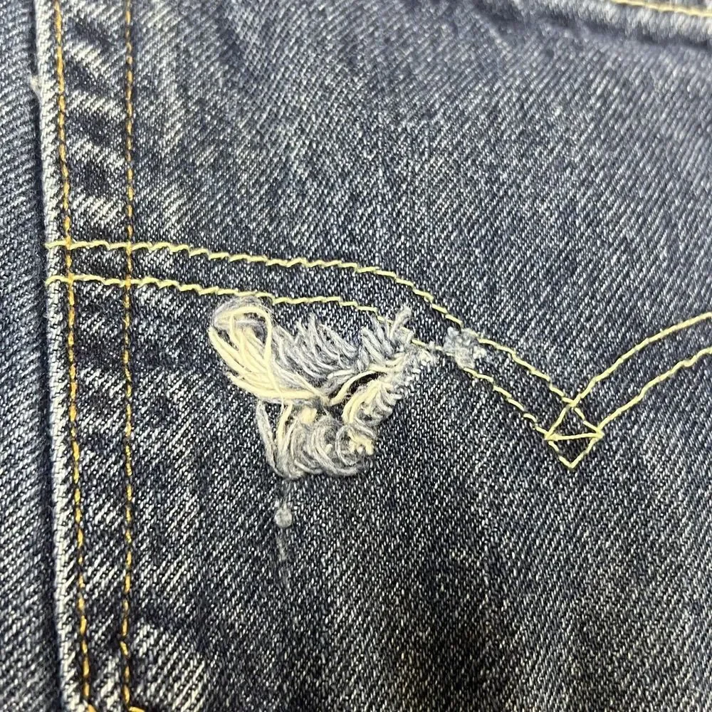 Levi's 505 Blue Jeans 38x34 Fit 38x33 Faded Denim Regular‎ Straight Fit Medium